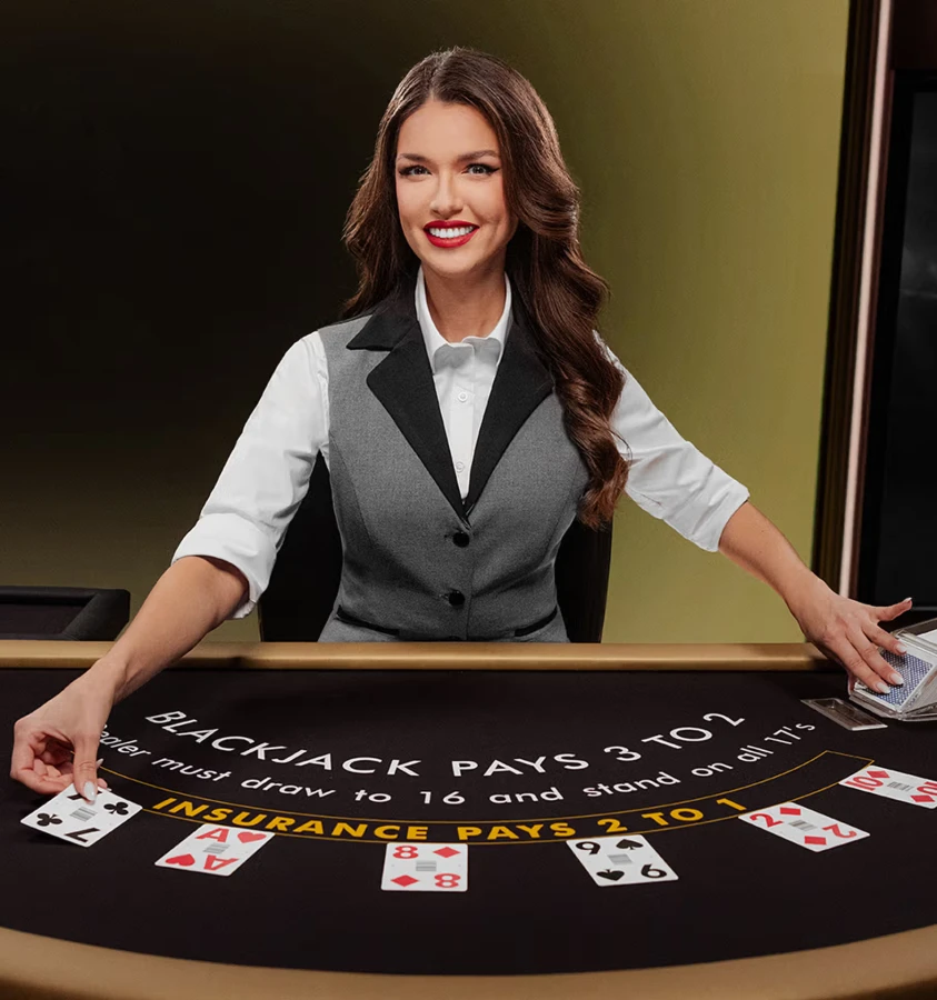 Une immersion totale avec le Casino en Direct et des croupiers réels